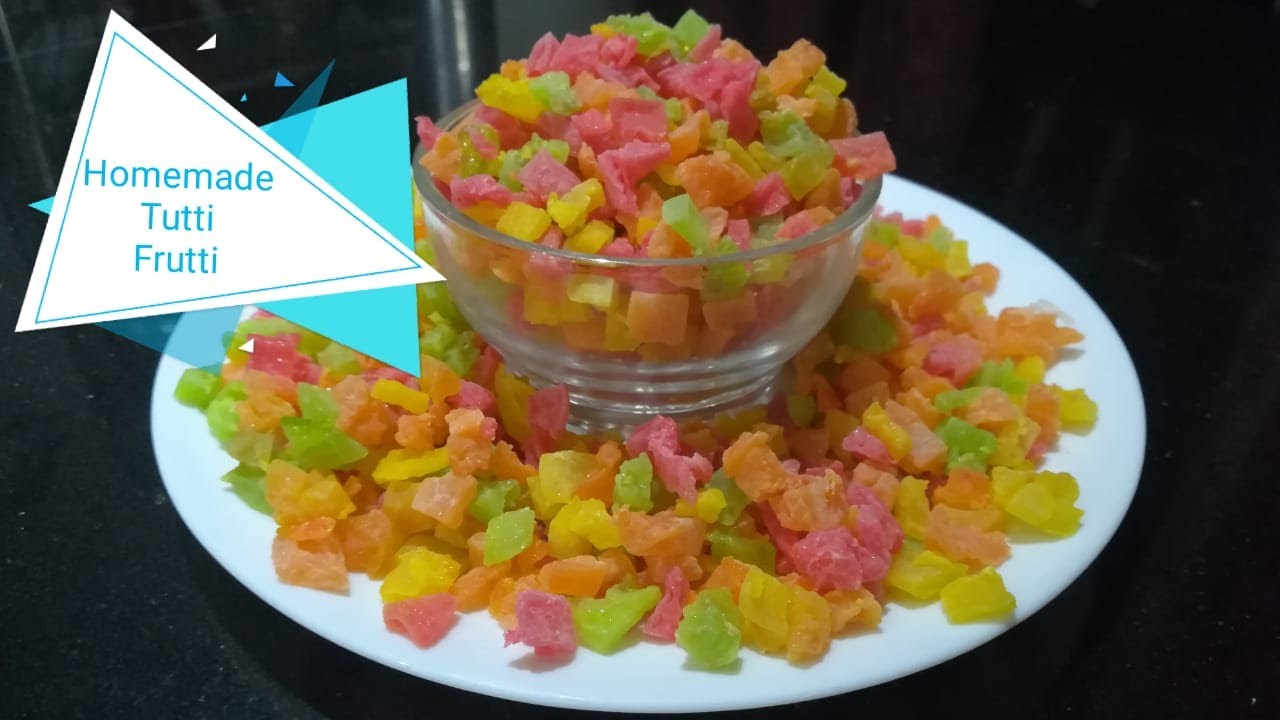 Tutti Frutti Candied Watermelon Rind Tutti Frutti Made Using