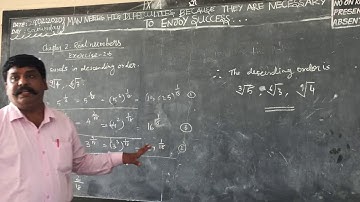2.6-4(i, ii) GRADE 9, REAL NUMBERS, arranging the surds in descending order