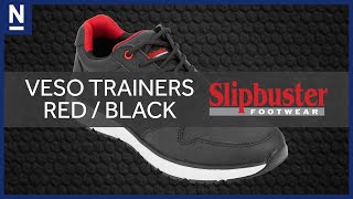 Slipbuster Veso Trainers Black/Red