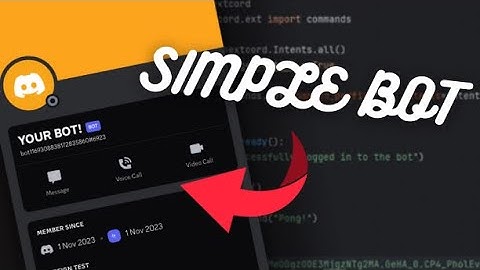 How to create a Basic Discord Bot with Nextcord.py - Easy Tutorial!