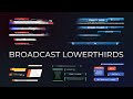 Broadcast lowerthirds pack  filmora effect
