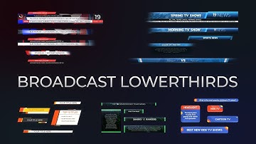 Broadcast Lowerthirds Pack | Filmora Effect