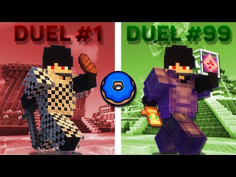 I played 100 duels on the Donut SMP