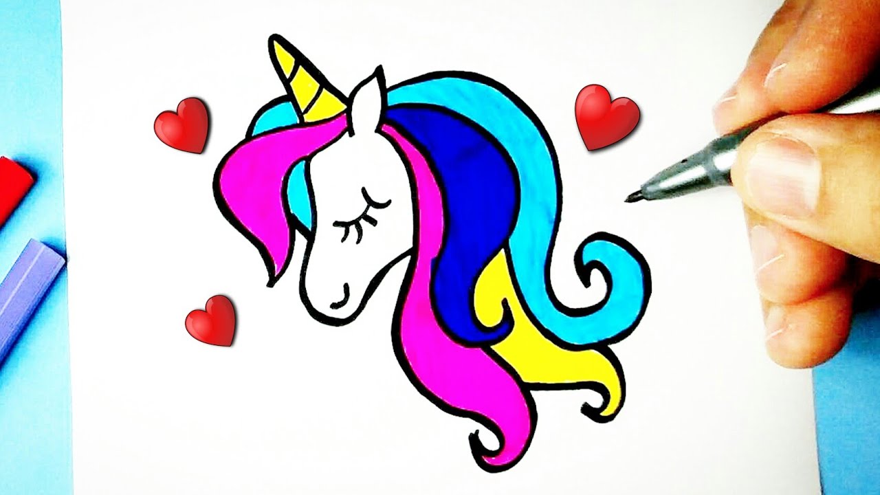 Como desenhar um unicórnio passo a passo  Unicornio desenho, Unicórnio,  Desenhos kawaii