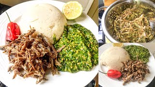 UGALI + DAGAA WA KUKAANGA + BAMIA LA KUKOROGA(MLENDA)