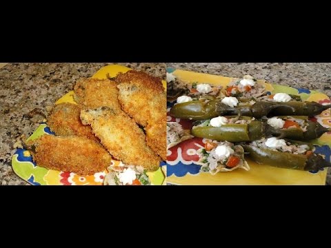 Jalapeños en vinagre rellenos de Atún y de Queso Recetas Una Pizca de Sabor