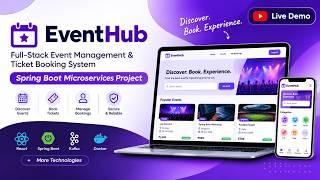 Full EventHub | Full-Stack Event Management & Ticket Booking System | Spring Boot Microservices Project News