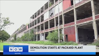 "National embarrassment": Detroit begins long-awaited demolition of Packard Plant