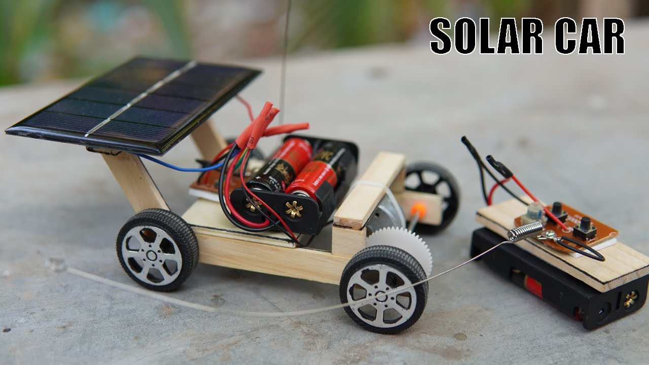 how to build a solar powered rc car