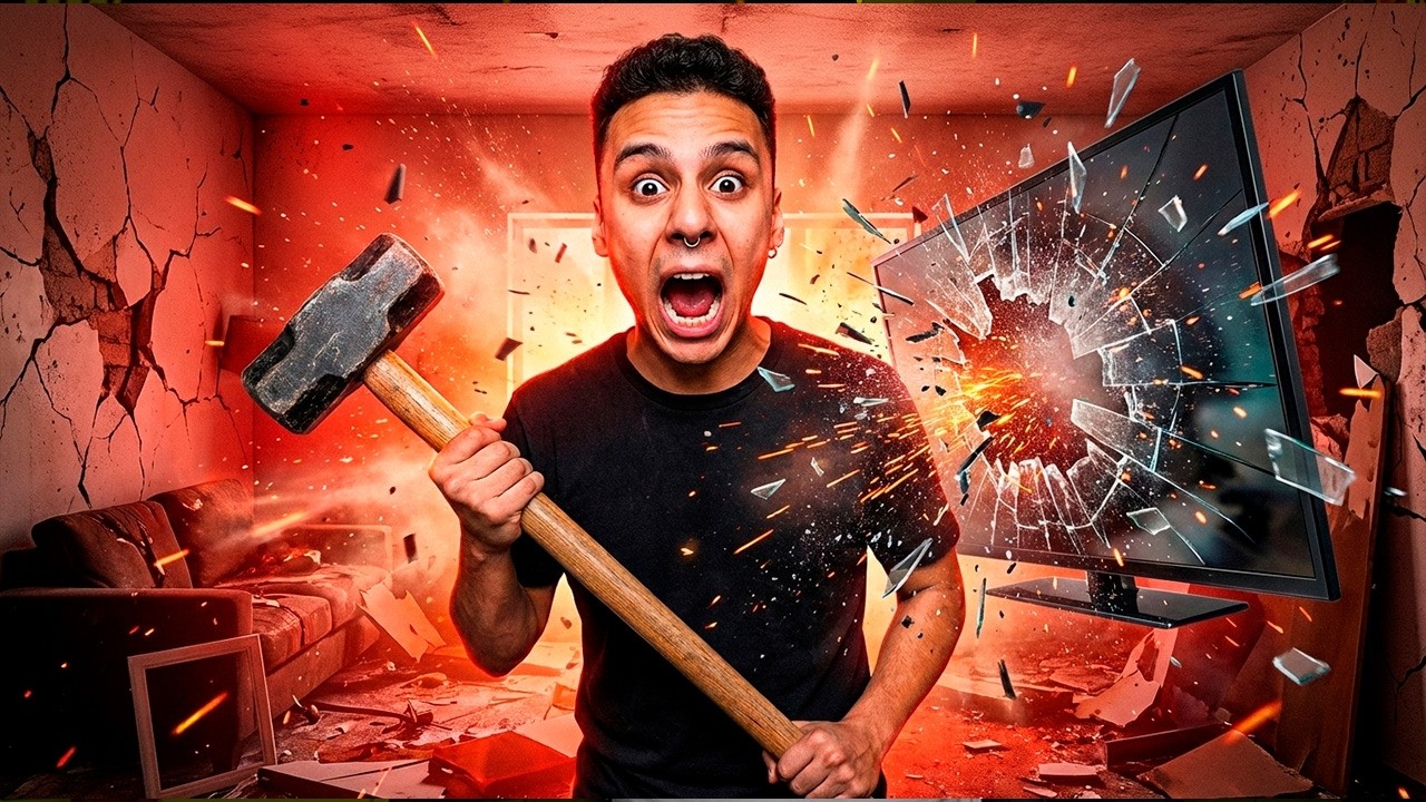 DESTROZANDO COSAS EN UN RAGE ROOM ❌