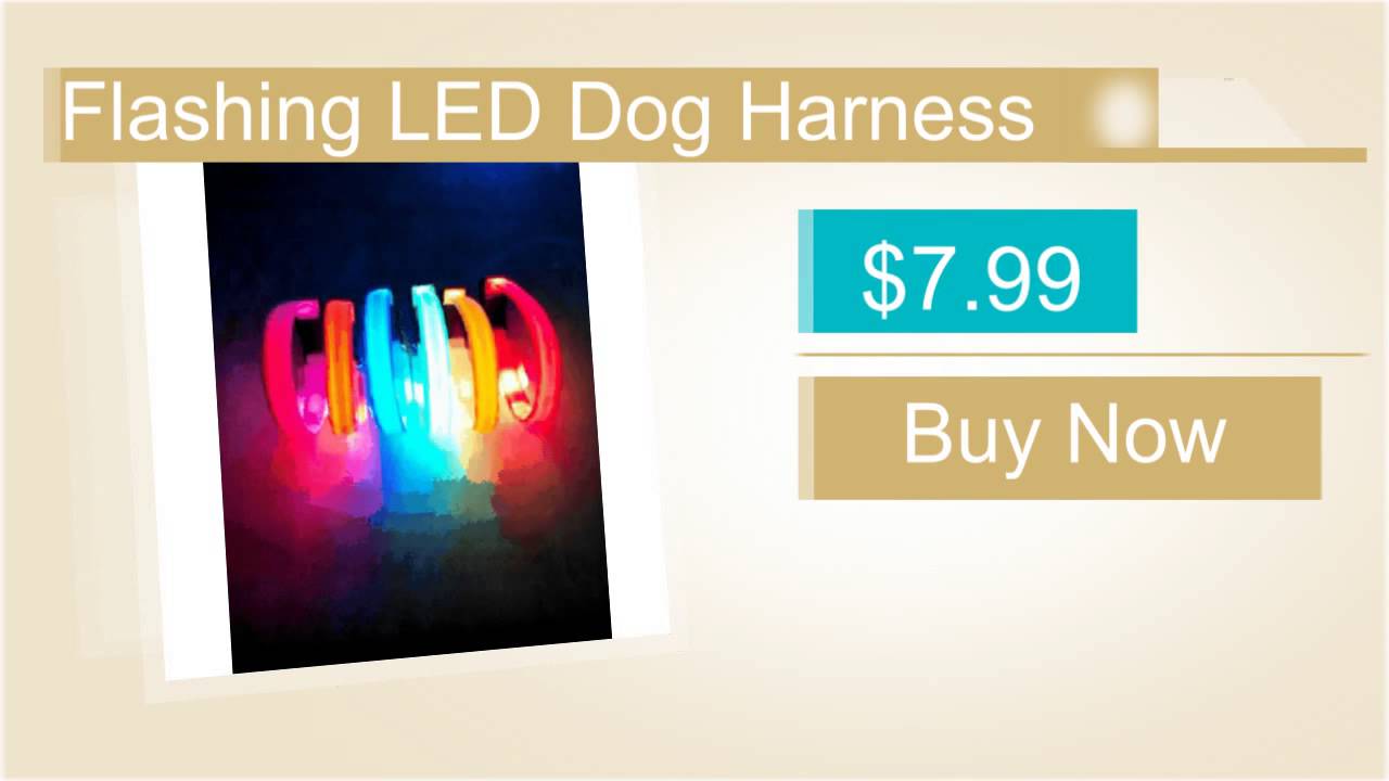 Flashing LED Dog Harness