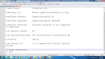 Differences between Selenium and QTP