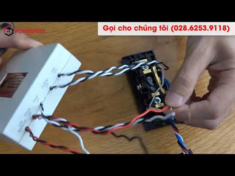 HƯỚNG DẪN ĐẤU NỐI HOMESHEEL DOOR VỚI BỘ CÔNG TẮC ĐIỀU KHIỂN