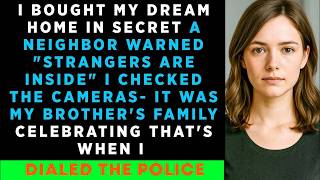 Famous I BOUGHT My DREAM HOUSE in Secret A Neighbor Warned 'STRANGERS Are Inside    I Checked The Cameras Profile