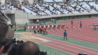 2018/09/23 全日本実業団陸上 男子100m決勝 1着 山縣亮太 10”01 +0.0