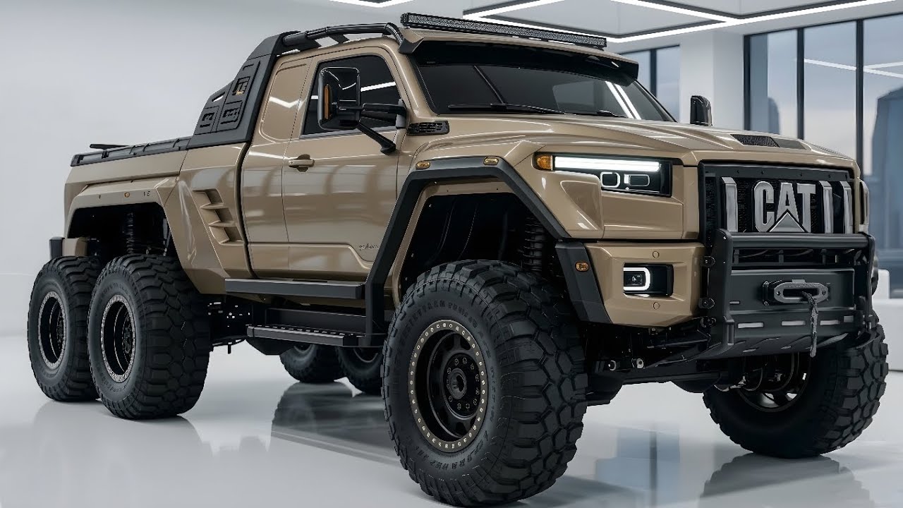 World’s Craziest 6×6 Pickup? The V12 CAT Vortex Monster Truck! - YouTube