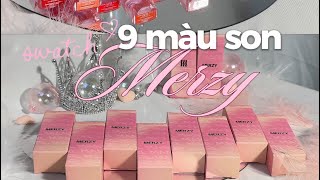 Download Lagu Swatch full gần 9 màu son Merzy Water Fit Blur Tint by Jem ✨🤍 MP3
