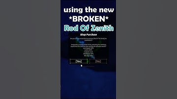 using new $10M Rod Of The Zenith In Fisch! #fisch #roblox #robloxshorts