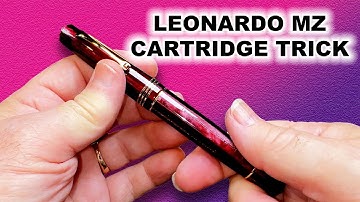 SHORTIE Fountain Pen Cartridge Installation Trick Leonardo Momento Zero