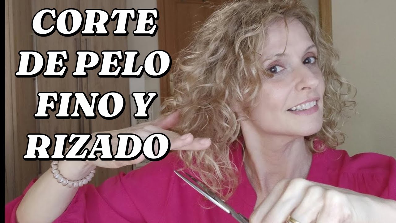 corte de pelo fino y rizado