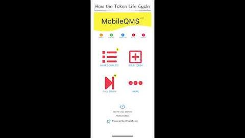 MobileQMS - Token Life Cycle