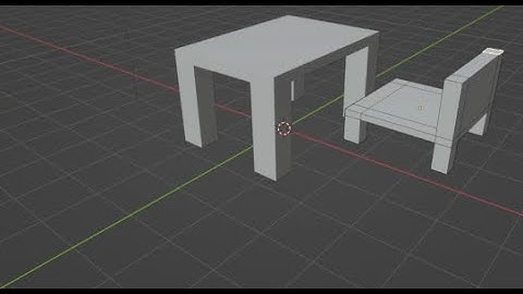Tutorial Blender Membuat MEJA & KURSI Animasi 3D II Part 8