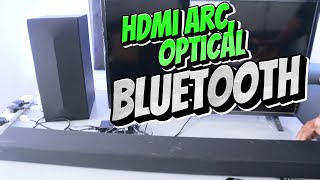 How to: Hook Up Your Soundbar With An HDMI ARC Cable, Optical Cable, Bluetooth