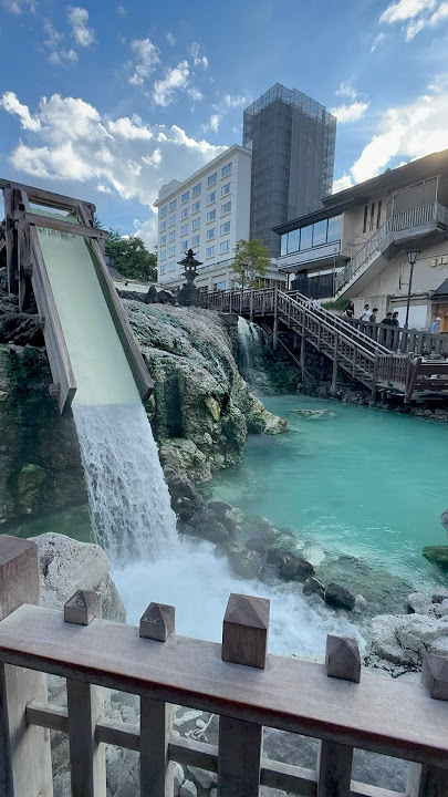 Beautiful Japanese Hot Spring Onsen  Town #shorts #japan #travel #water #tourism #summer #relaxing