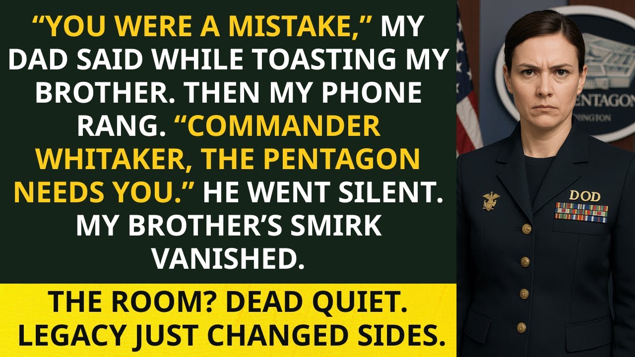 At Dinner, My Dad Said I’d Never Succeed — Then the Pentagon Called Me “Commander Anna”!