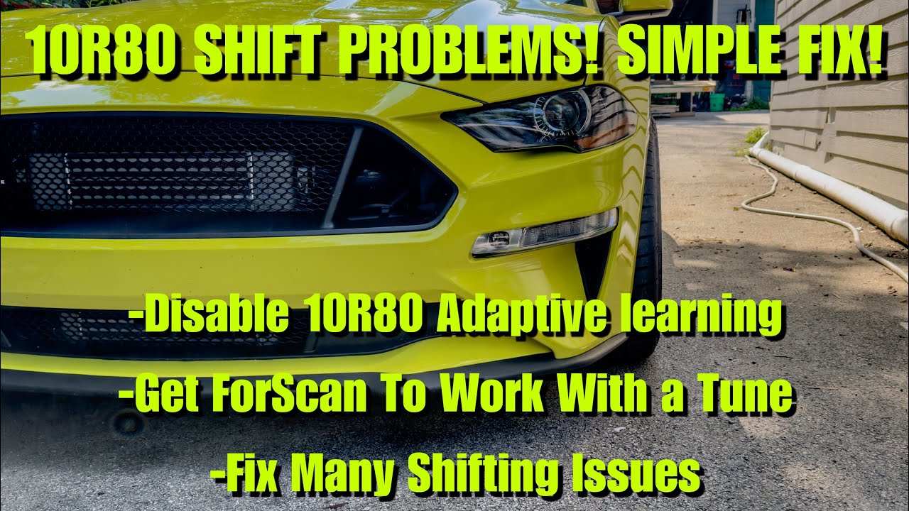 Fixing Dumb Ford 10R80 Shift Issues! *DISABLE ADAPTIVE LEARNING, GET FORSCAN TO WORK WITH A TUNE!*