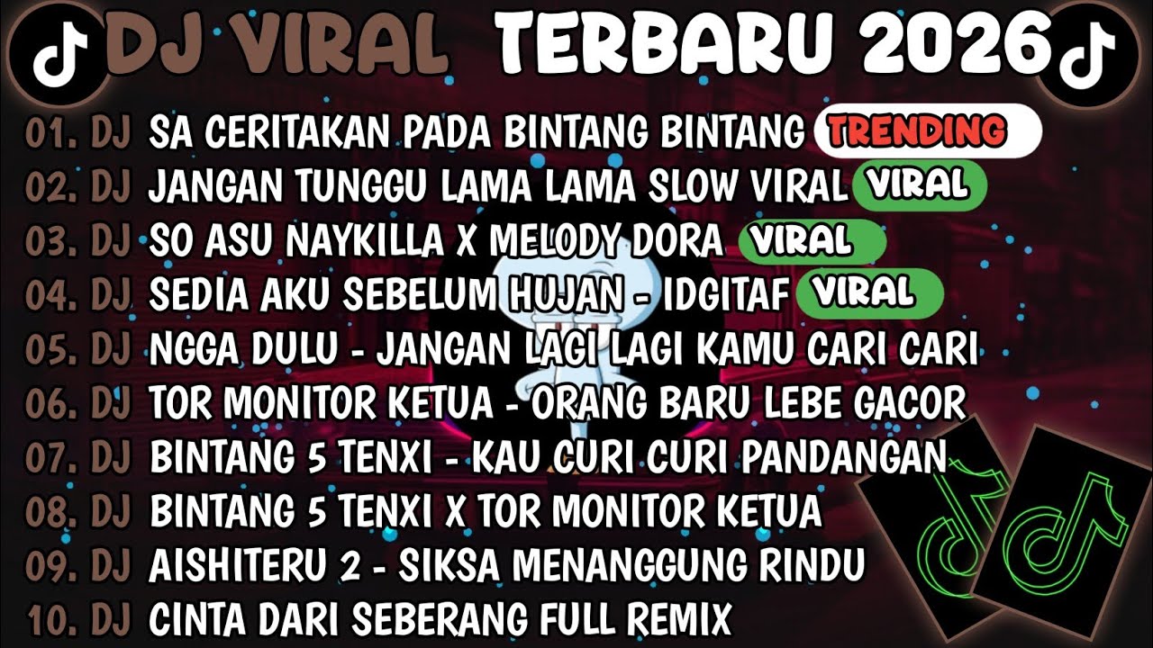 DJ TIKTOK TERBARU 2026🎵DJ SA CERITAKAN PADA BINTANG BINTANG-JAUH KO PERGI🎵DJ JANGAN TUNGGU LAMA LAMA