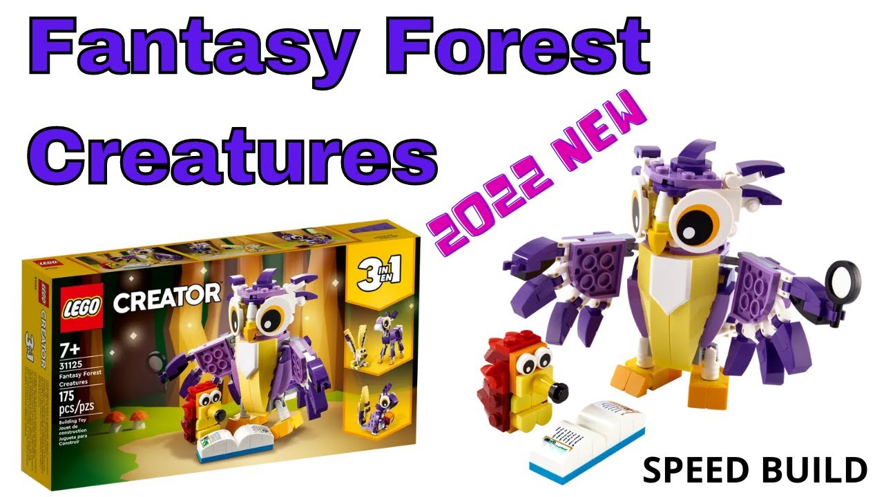 LEGO 31125 Creator Fantasy Forest Creatures Speed Build Review