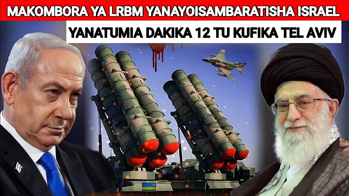 MAKOMBORA YA IRAN HAYAZUILIKI YANAFANYA ISRAEL INATEKETEA