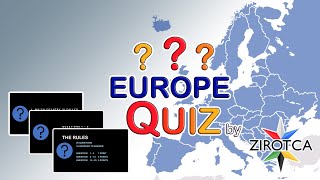 HARD Quiz on Europe | QUIZ by ZIROTCA | Test your Knowledge | Not only Party Quiz ;-) | Quiz in Pub
