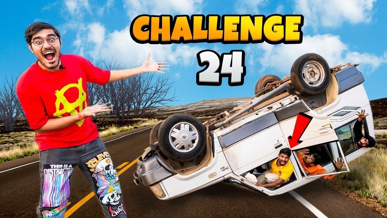 24 Hours in Old Jeep Challenge   क्या हम इस गाड़ी में 24 घंटे बिता पाएंगे Tyre Bursted😱
