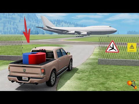 Видео: ЗАПРЕТНАЯ ЗОНА! ПРИВЕЗ МОЩНЫЙ МАГНИТ В АЭРОПОРТ | BeamNG.drive