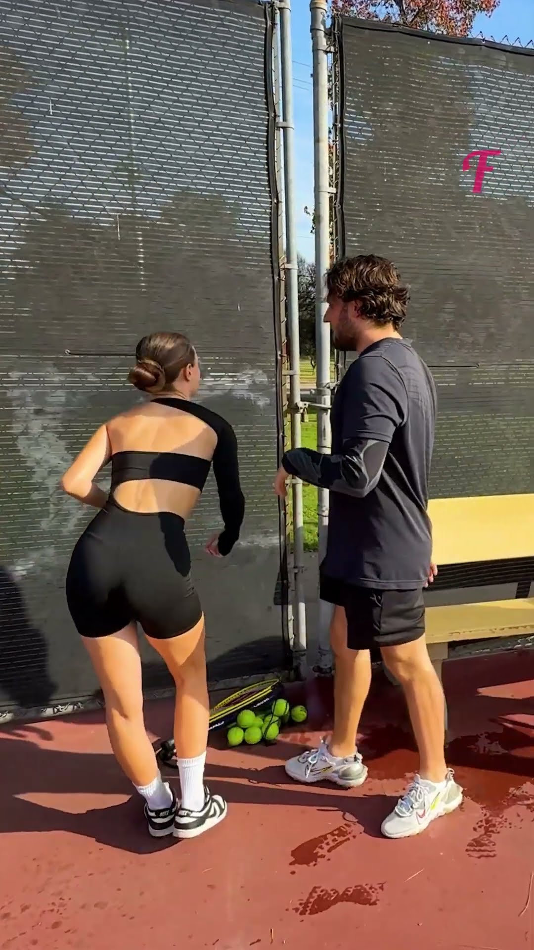 The Trash That Taught a Lesson on the Tennis Court #shorts