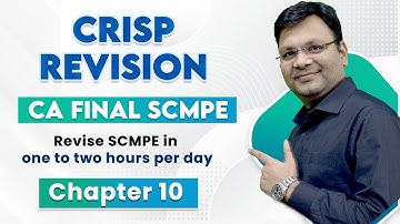 Chapter 10 | Budgetary Control | CA Final SCMPE Crisp Revision | SJC Institute