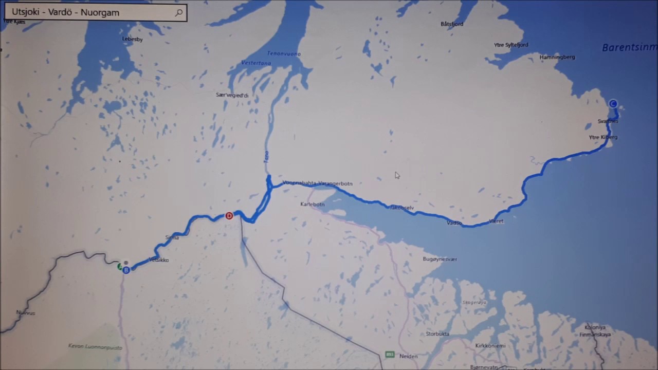 Automatka Utsjoki Vardö Nuorgam kesäkuu 2017