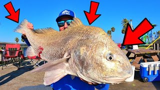 Fishing Seawolf Park For Big Drum 3Rd Coast Fishin Charters