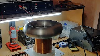 Примерка тороида для DRSSTC / Fitting a toroid for DRSSTC