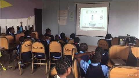 Basic 7 learners during a practical PHET simulation session on mathematics to enhance knowledge