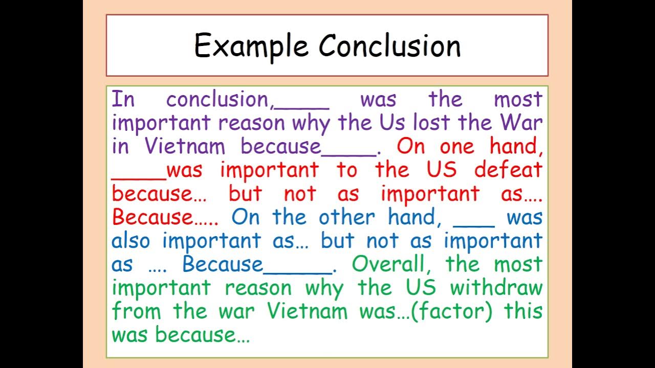 vietnam essay conclusion