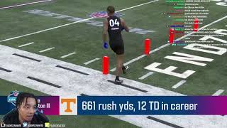 FlightReacts to Joe Milton III's FULL 2024 NFL Scouting Combine On Field Workout