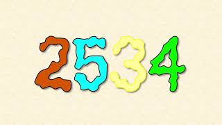 Colorful Numbers 2001-3000 with Textured Backgrounds Part 6!!! (2501-2600)