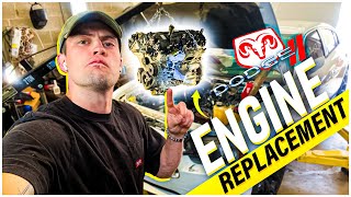 Dodge Charger Engine removal /2014 Dodge 3.6l engine removal (hydro lock)