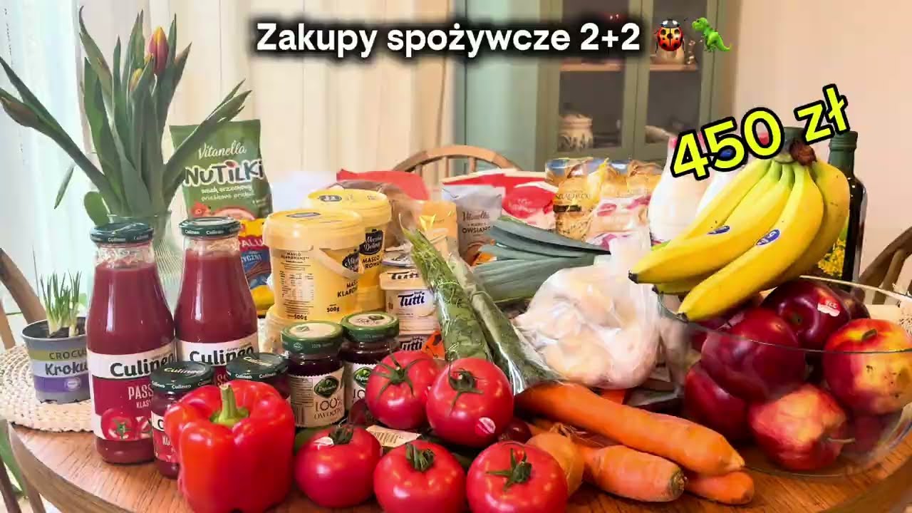 Zakupy na tydzień dla 4-osobowej rodziny | Biedronka + Dino 🐞🦖