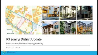 R3 Zoning District Update EIR Scoping Meeting