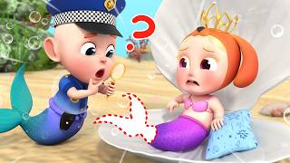 Mermaid Got a Boo Boo! | Baby Police Officer | Funny Kids Song | Rosoo Nursery Rhymes