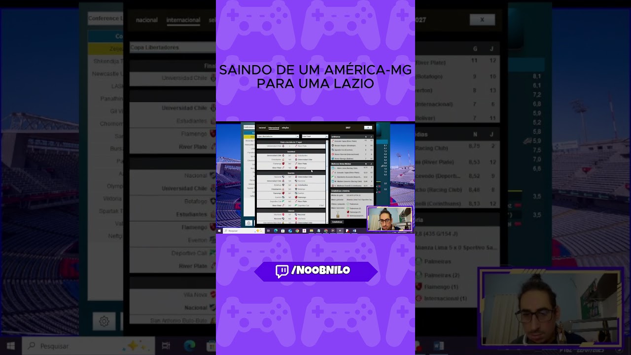 SAINDO DE UM AMÉRICA MG E INDO PARA UMA LAZIO NO BRASFOOT 25 